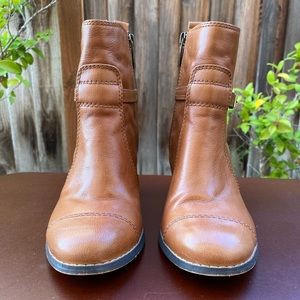Giani Bernini Brown Leather Ankle Boots sz 7.5
